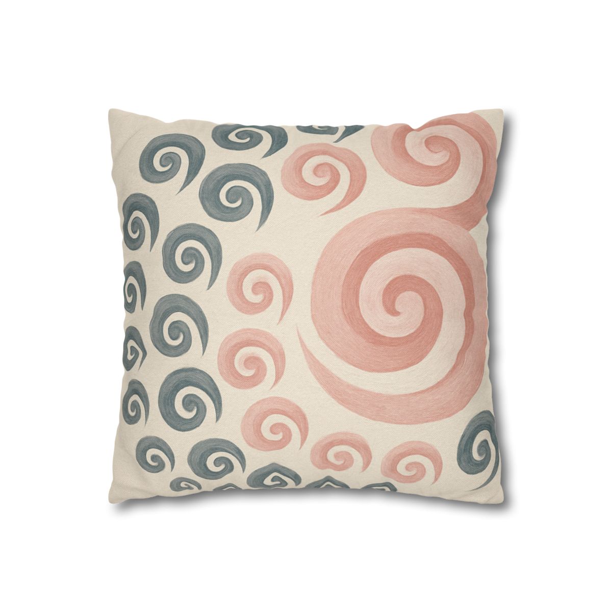 Curling Bud Spiral designer print pillow cases