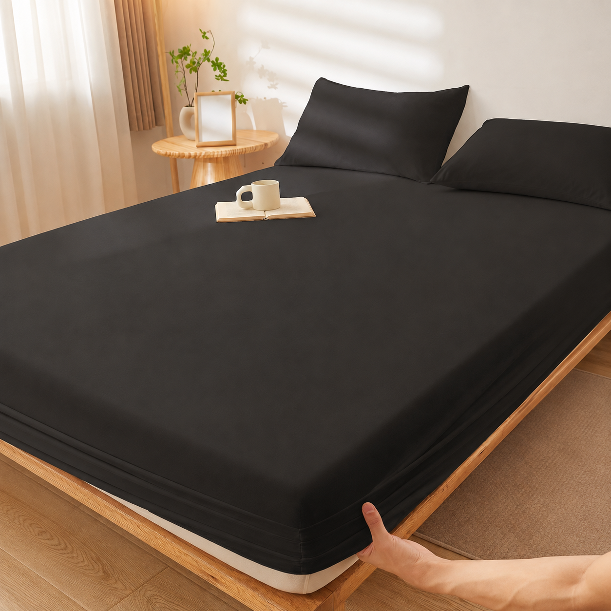 All Season Deep Pocket Fitted Sheet for Everyday Bedding Use
