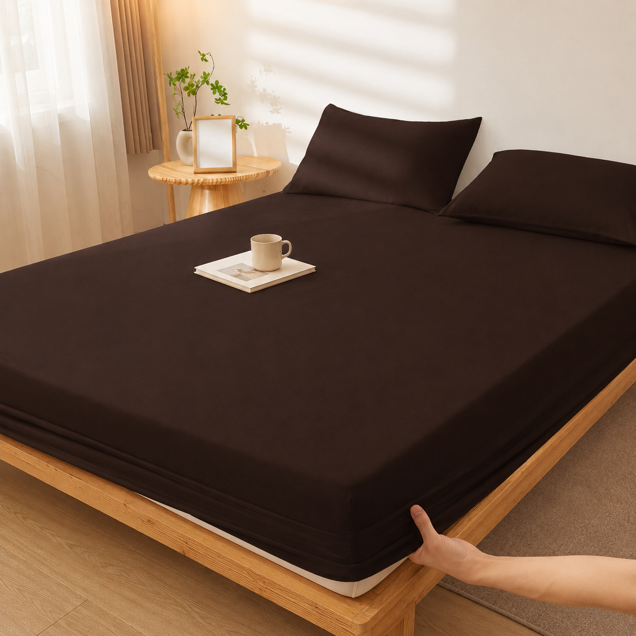 All Season Deep Pocket Fitted Sheet for Everyday Bedding Use
