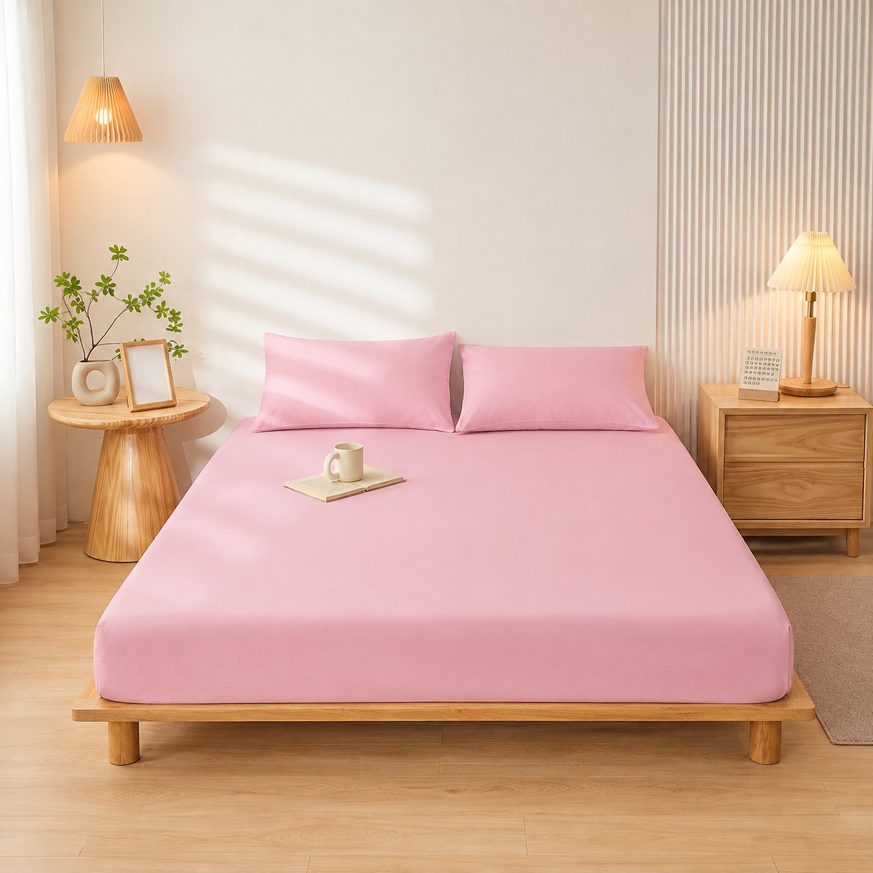 All Season Deep Pocket Fitted Sheet for Everyday Bedding Use