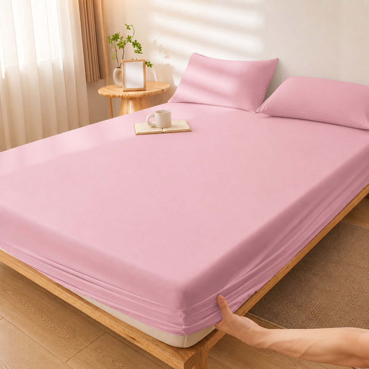 All Season Deep Pocket Fitted Sheet for Everyday Bedding Use