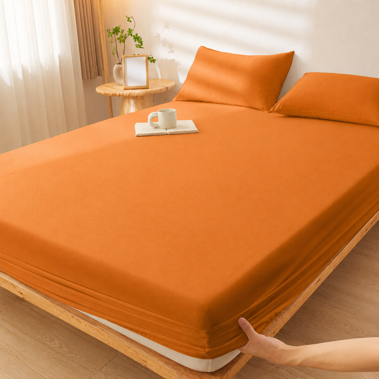 All Season Deep Pocket Fitted Sheet for Everyday Bedding Use