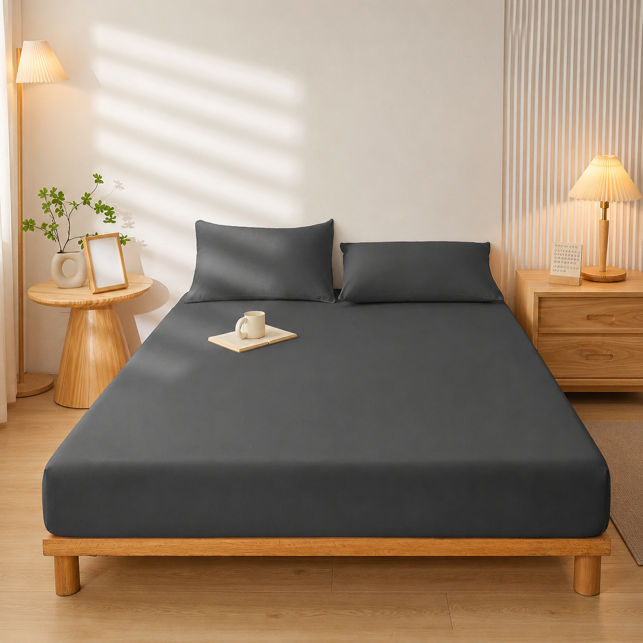 All Season Deep Pocket Fitted Sheet for Everyday Bedding Use