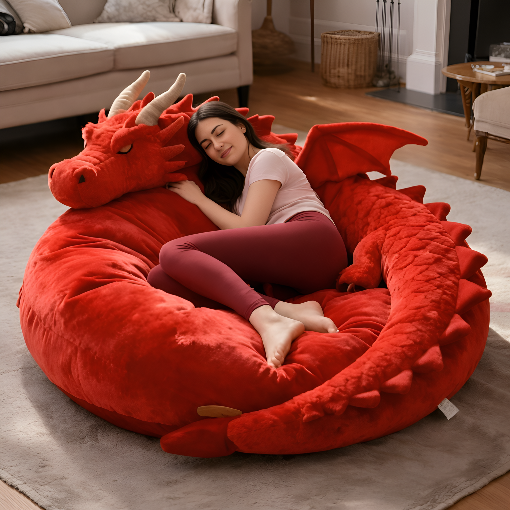 Dragon Plush Nest Lounge Cushion Bed