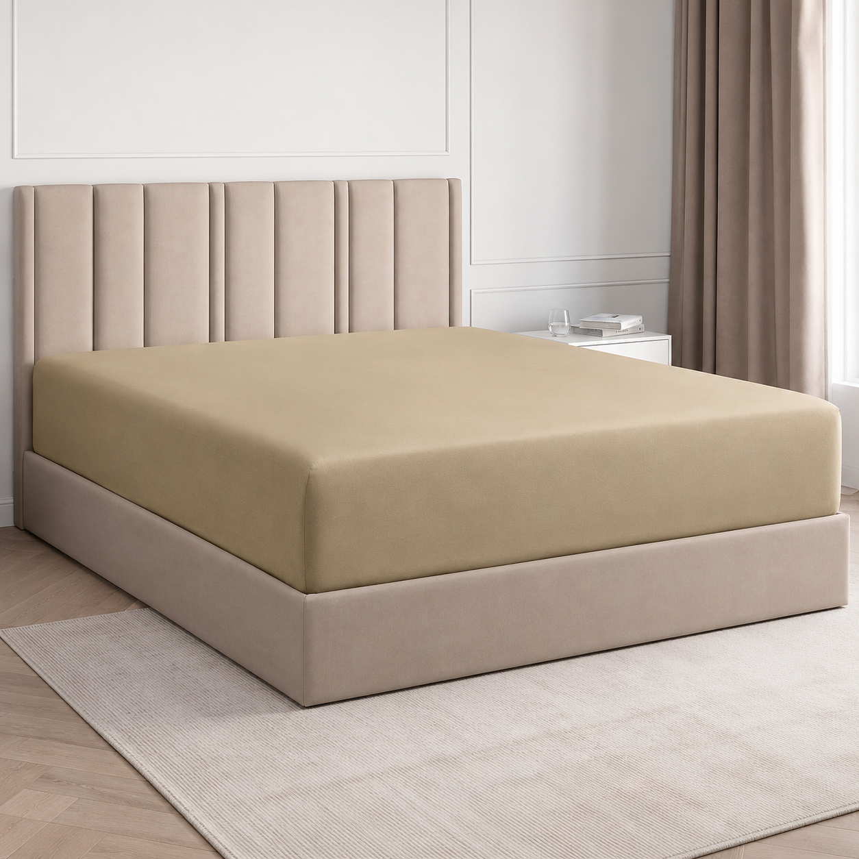 Deep Pocket Fitted Bed Sheet For Everyday Comfort