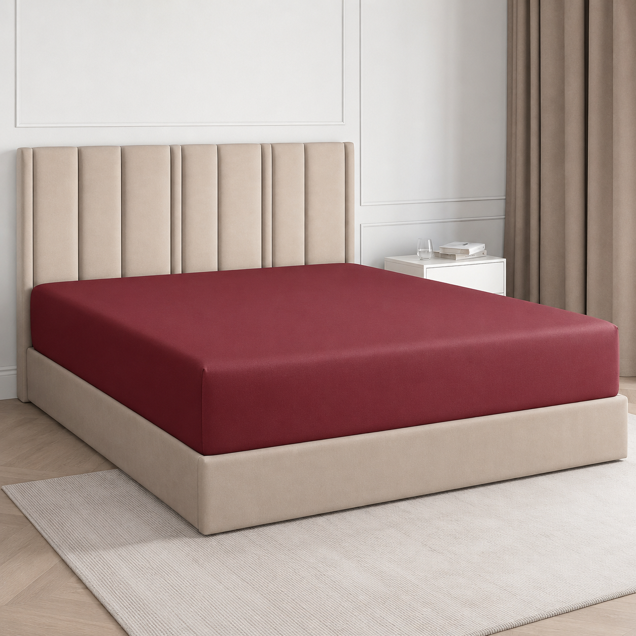 Deep Pocket Fitted Bed Sheet For Everyday Comfort