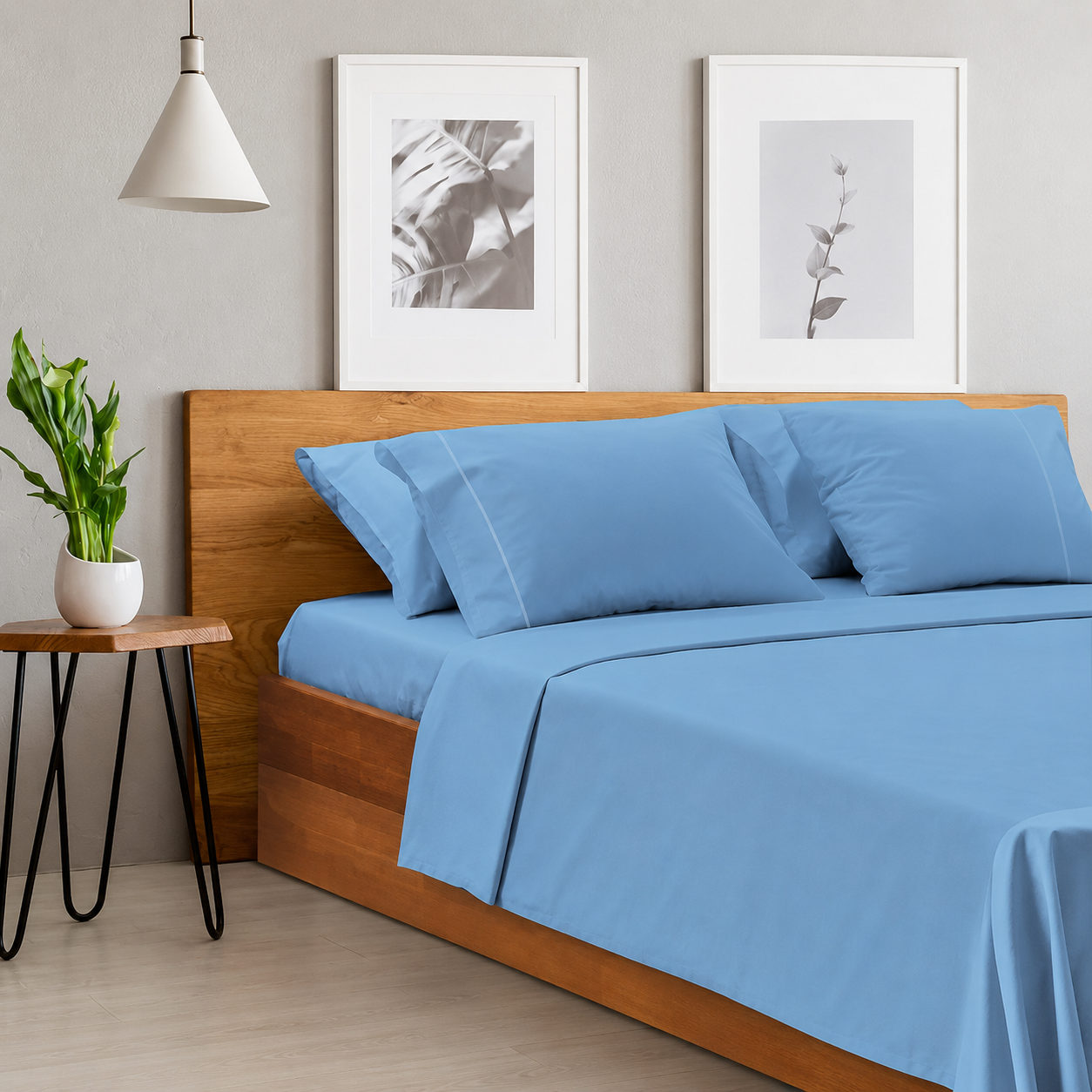 6 Pieces Deep Pocket Wrinkle Resistant Sheet Set