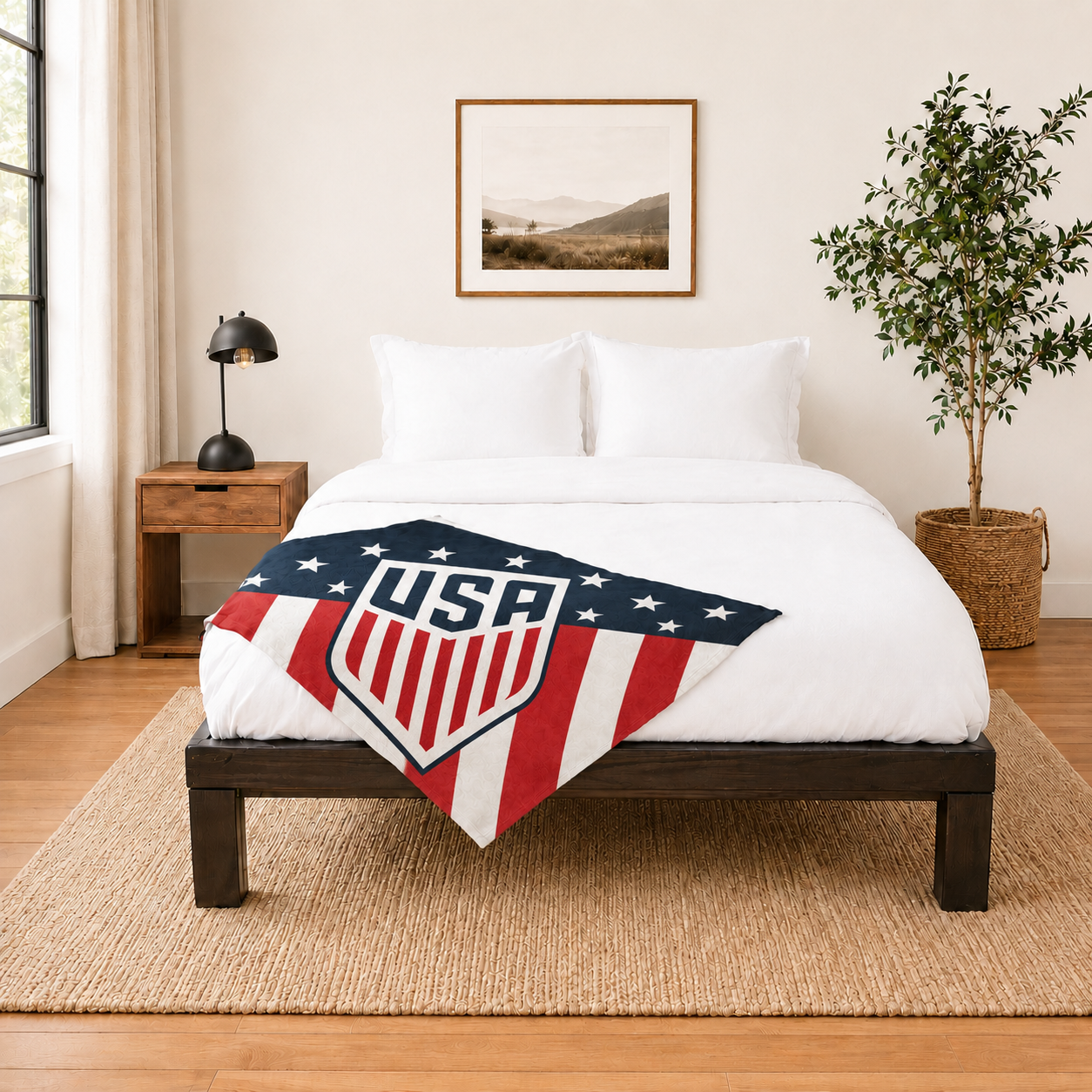 World Cup 2026 United States Soccer Themed Blanket