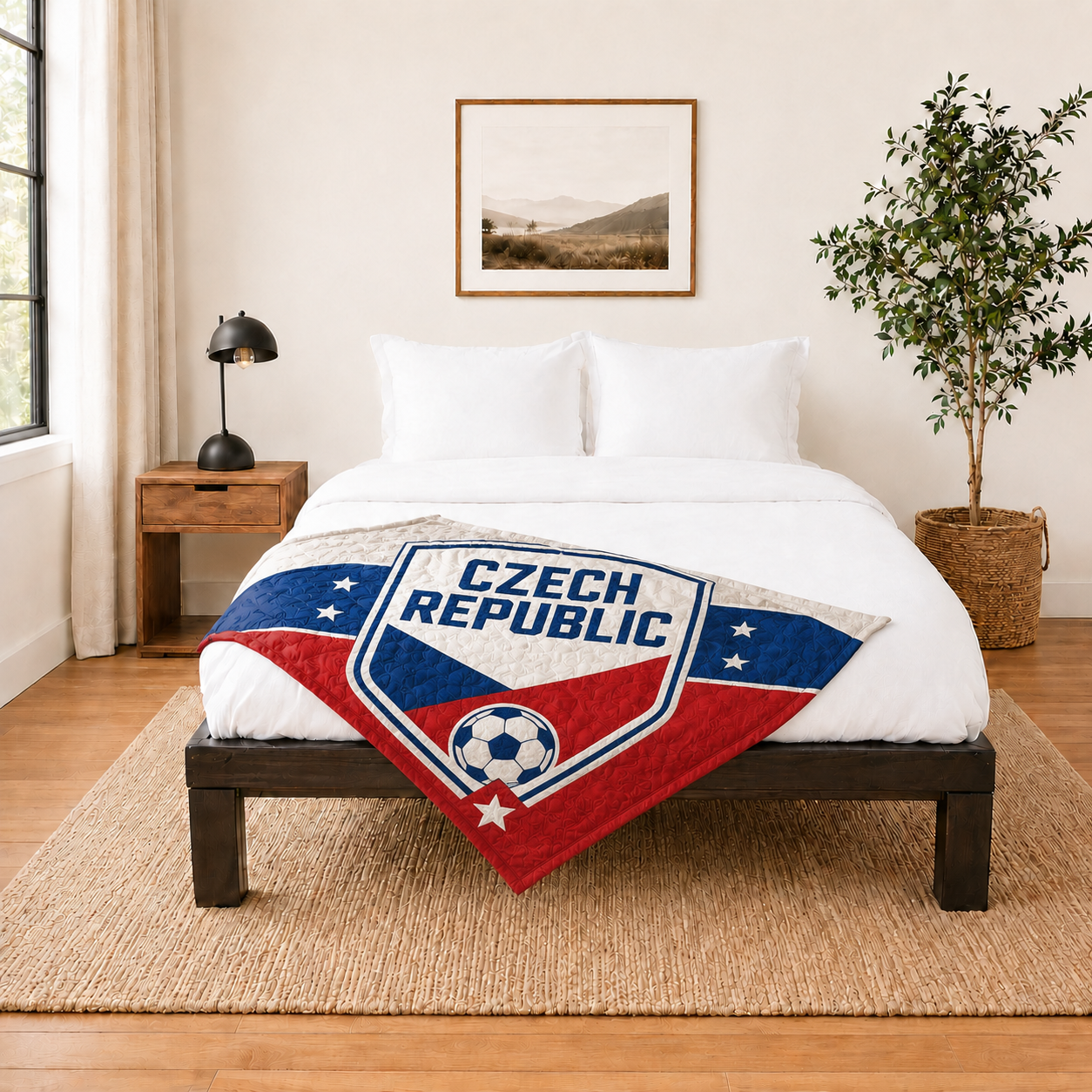 World Cup 2026 Czech Republic Soccer Themed Blanket