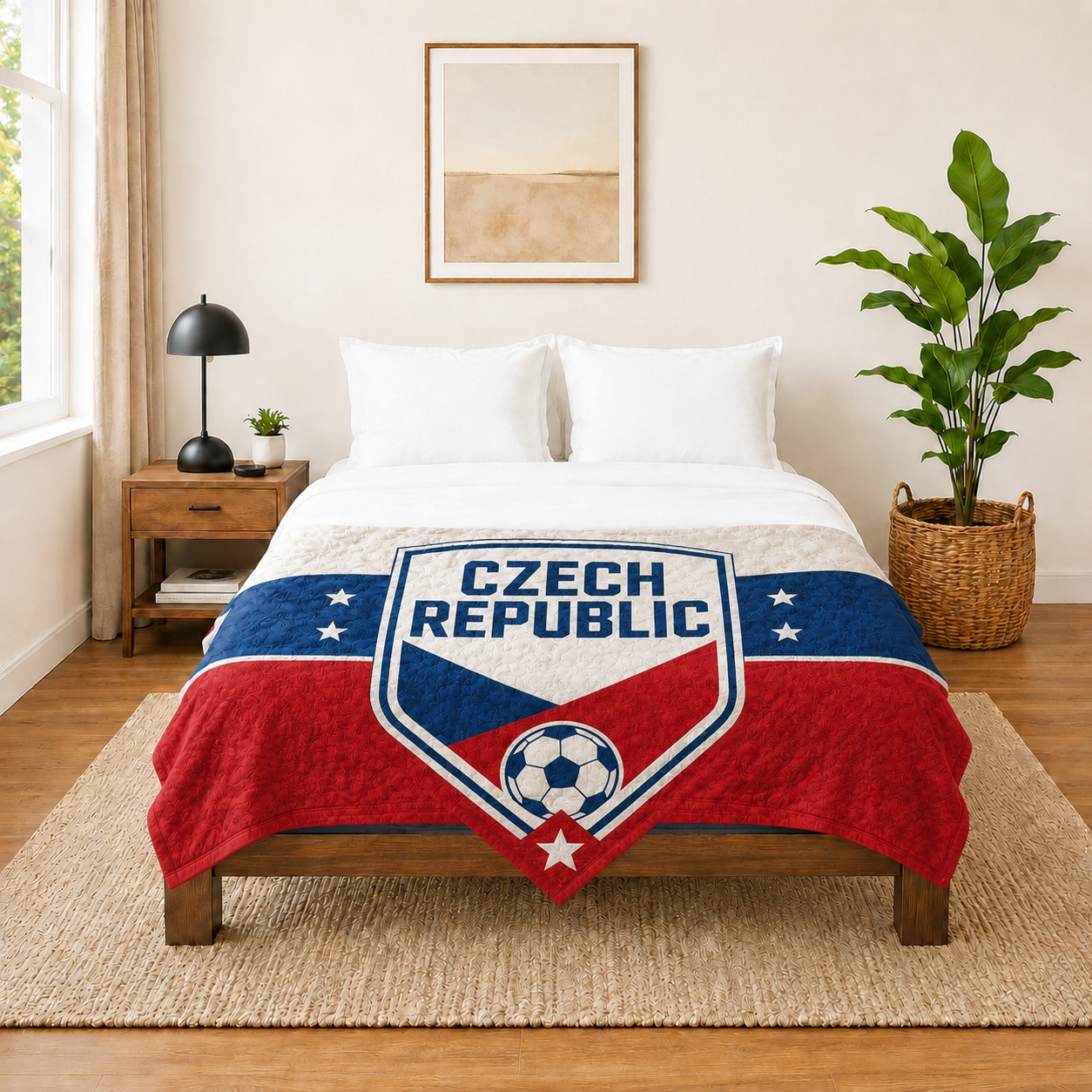 World Cup 2026 Czech Republic Soccer Themed Blanket
