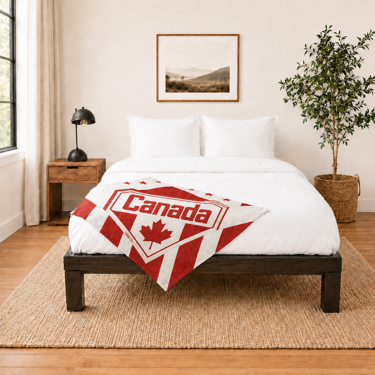 World Cup 2026 Canada Soccer Themed Blanket