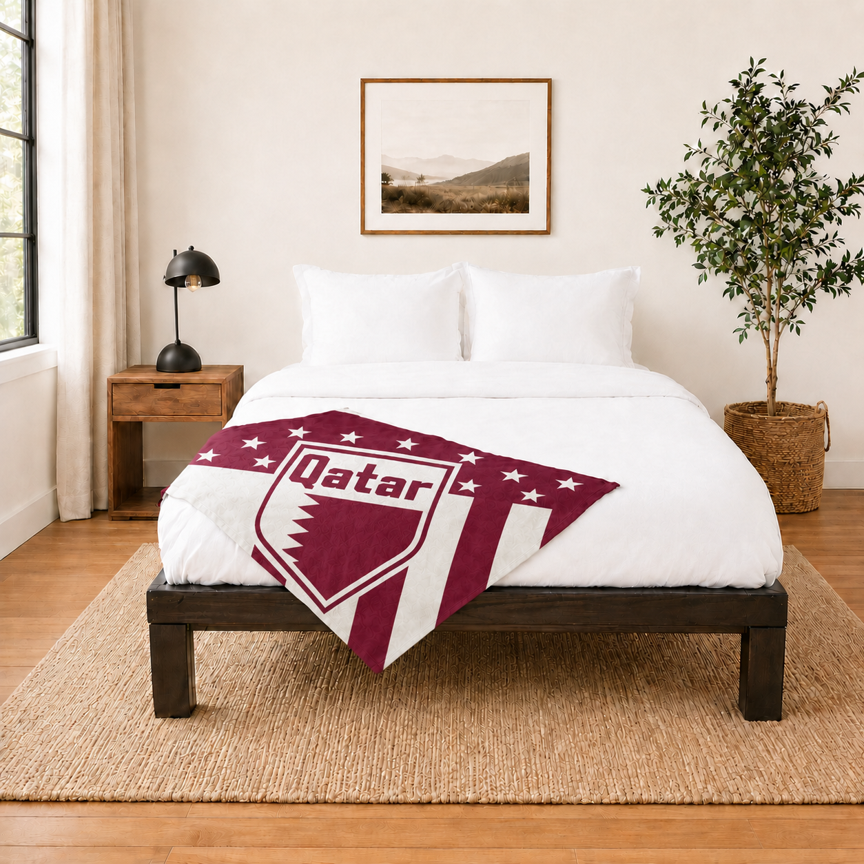 World Cup 2026 Qatar Soccer Themed Blanket