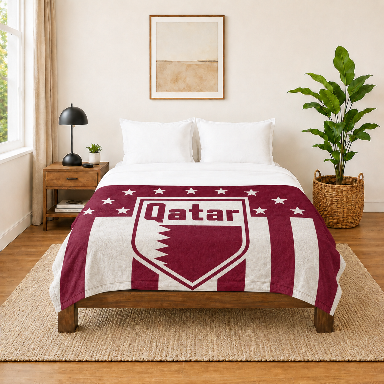 World Cup 2026 Qatar Soccer Themed Blanket
