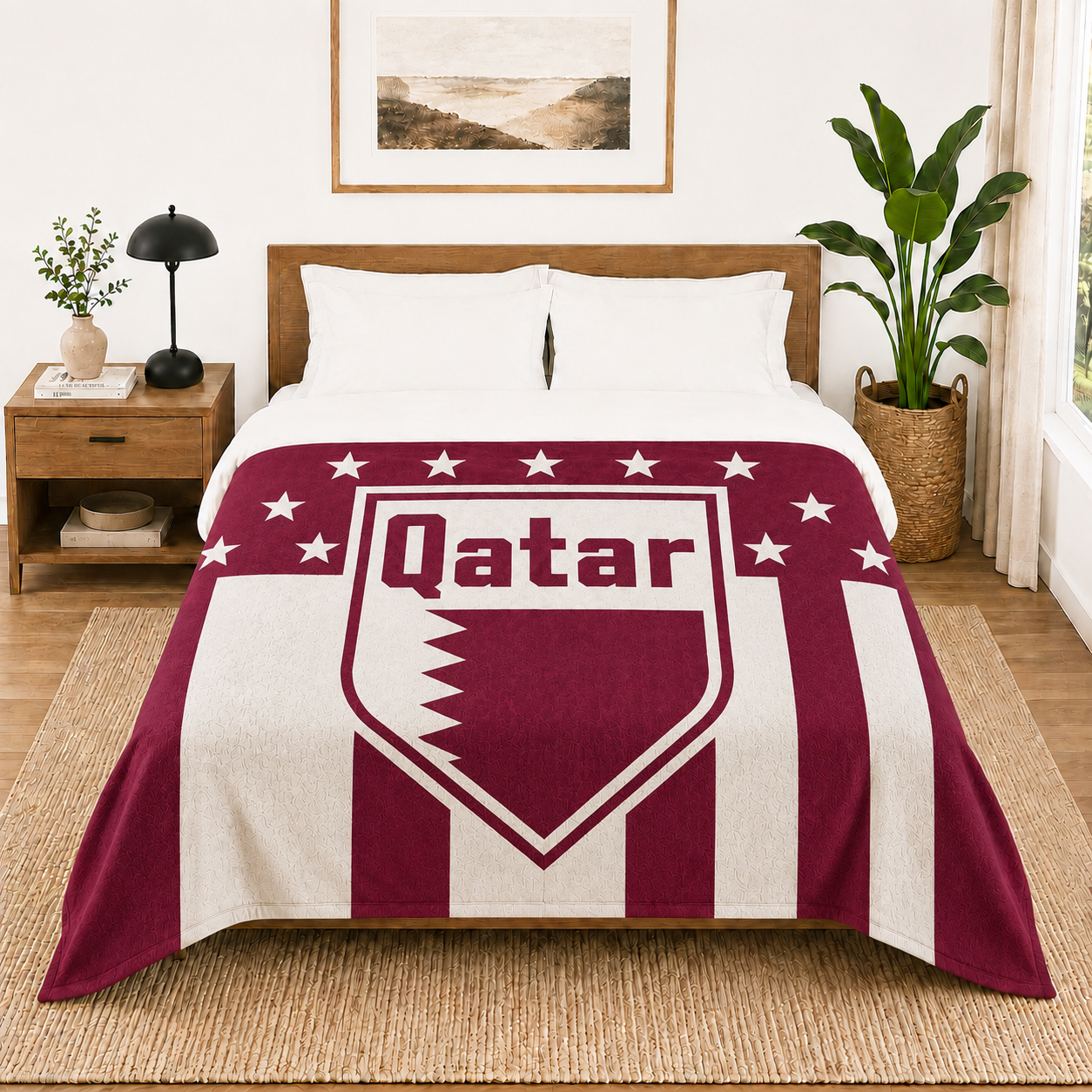 World Cup 2026 Qatar Soccer Themed Blanket