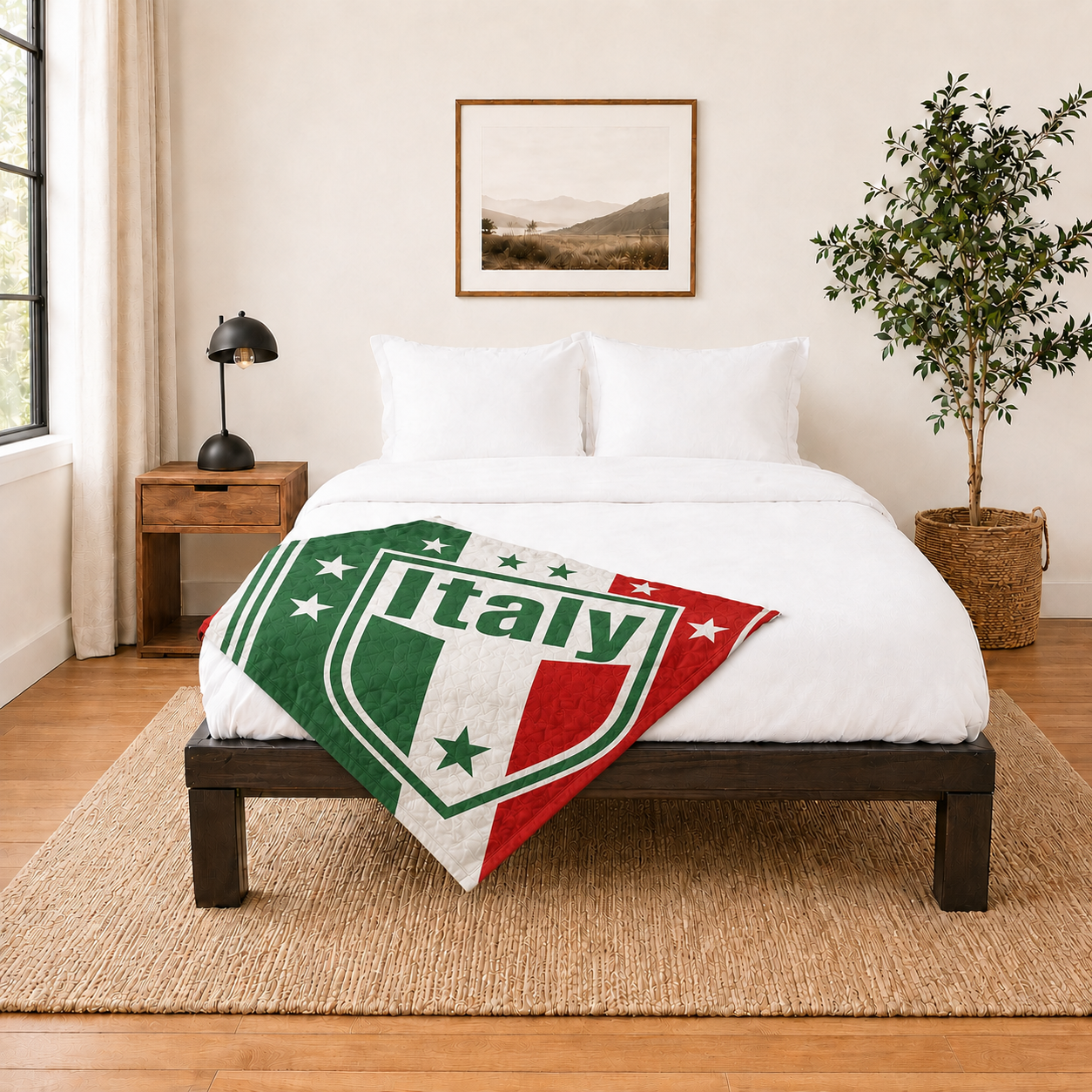 World Cup 2026 Italy Soccer Themed Blanket