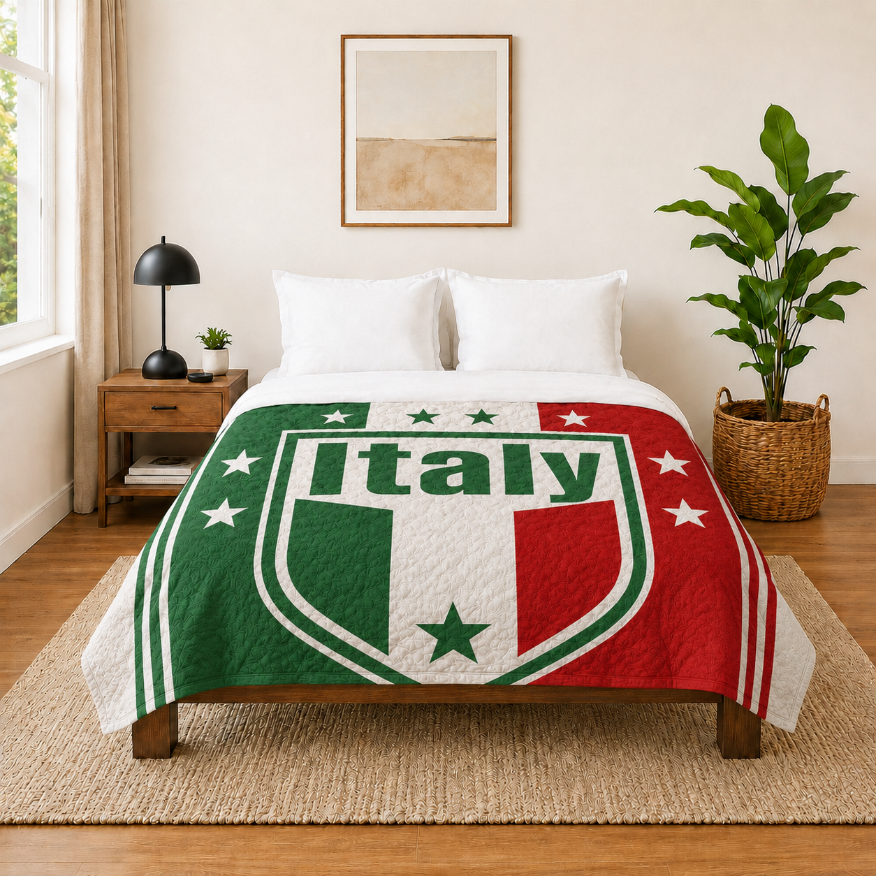 World Cup 2026 Italy Soccer Themed Blanket