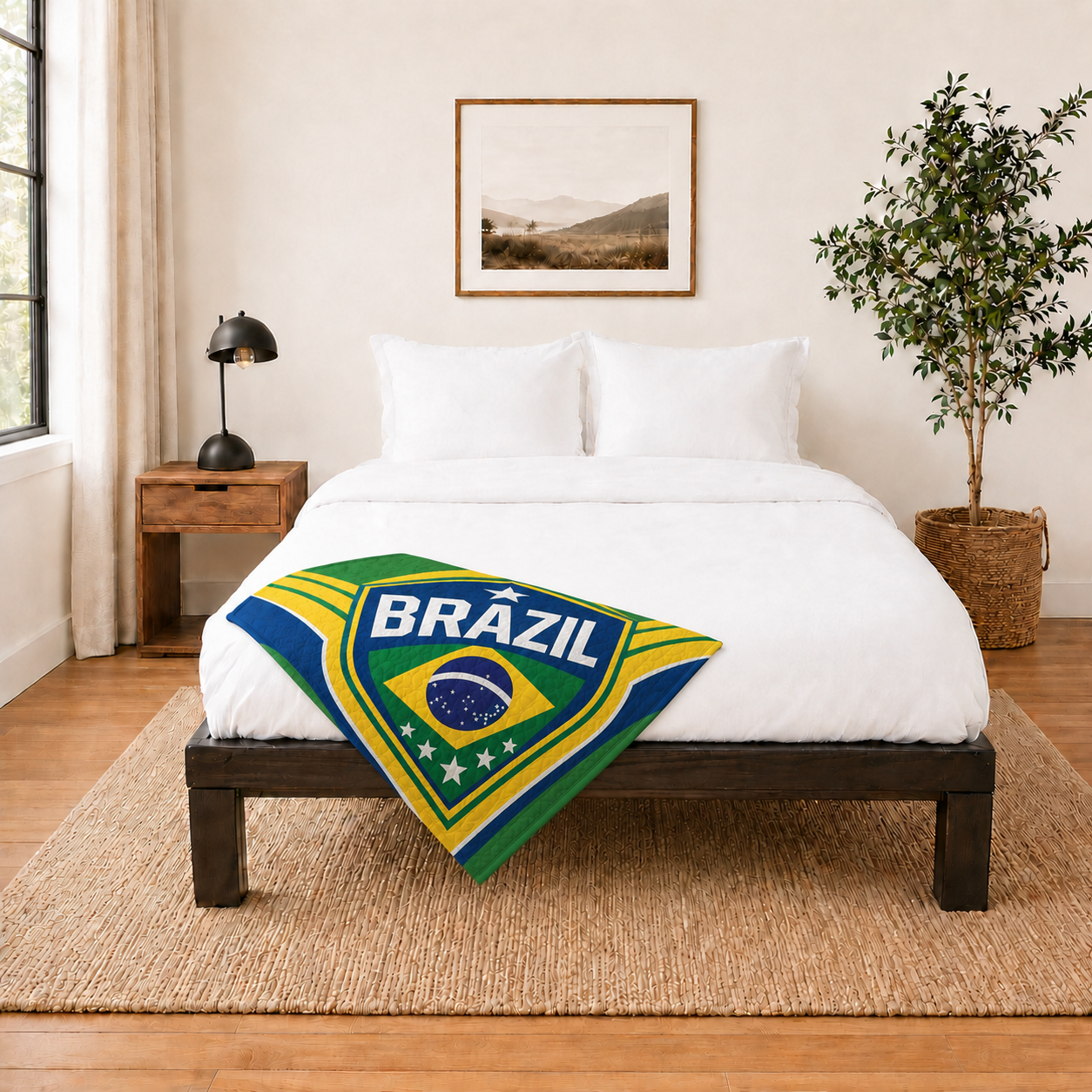 World Cup 2026 Brazil Soccer Themed Blanket