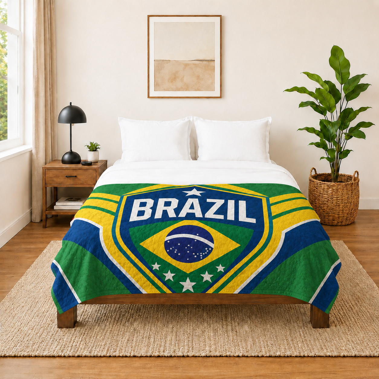 World Cup 2026 Brazil Soccer Themed Blanket