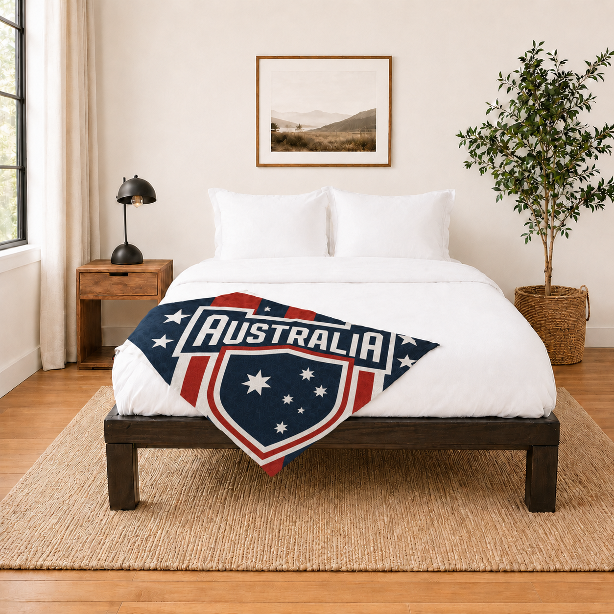 World Cup 2026 Australia Soccer Themed Blanket