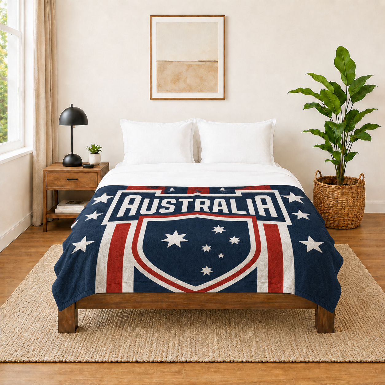World Cup 2026 Australia Soccer Themed Blanket