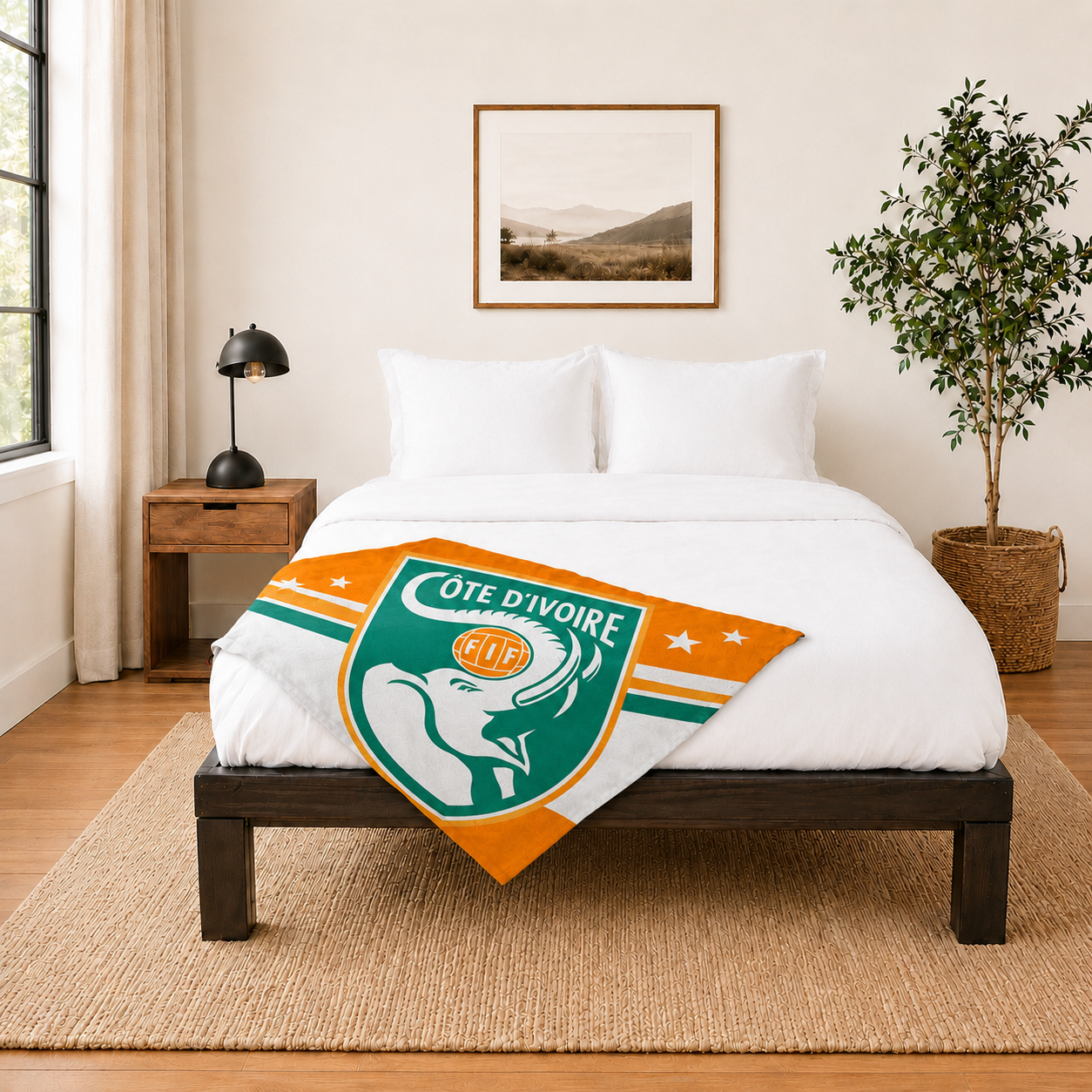 World Cup 2026 Côte d'Ivoire Soccer Themed Blanket