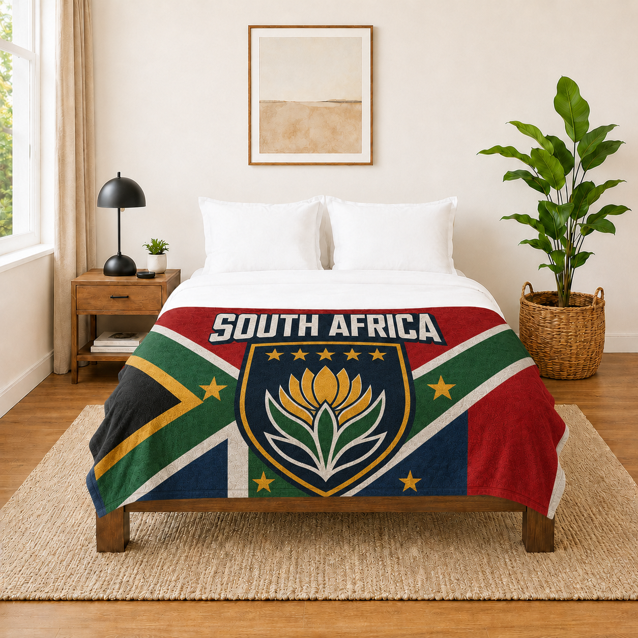 World Cup 2026 South Africa Soccer Themed Blanket