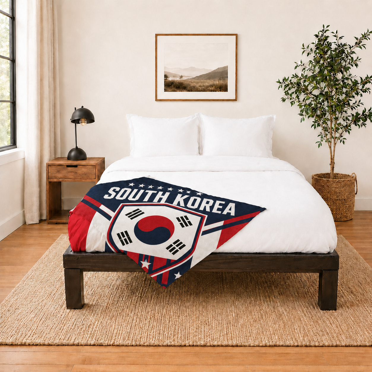 World Cup 2026 South Korea Soccer Themed Blanket