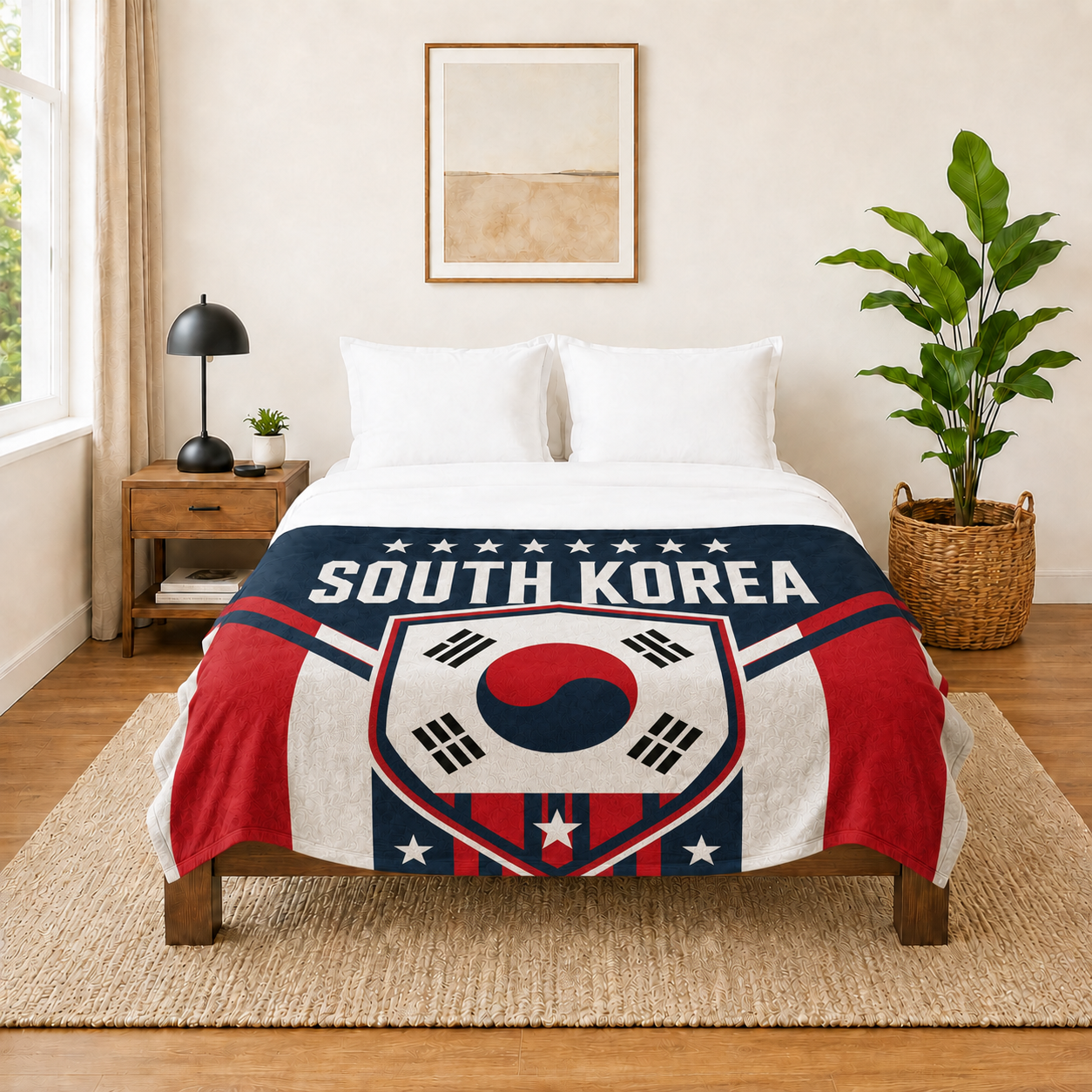 World Cup 2026 South Korea Soccer Themed Blanket