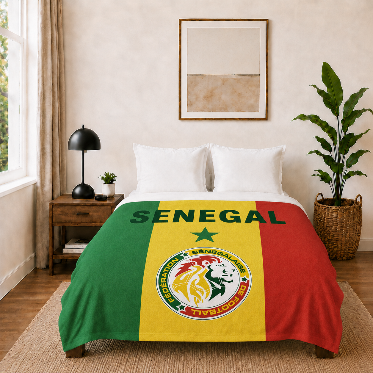 World Cup 2026 Senegal Soccer Themed Blanket
