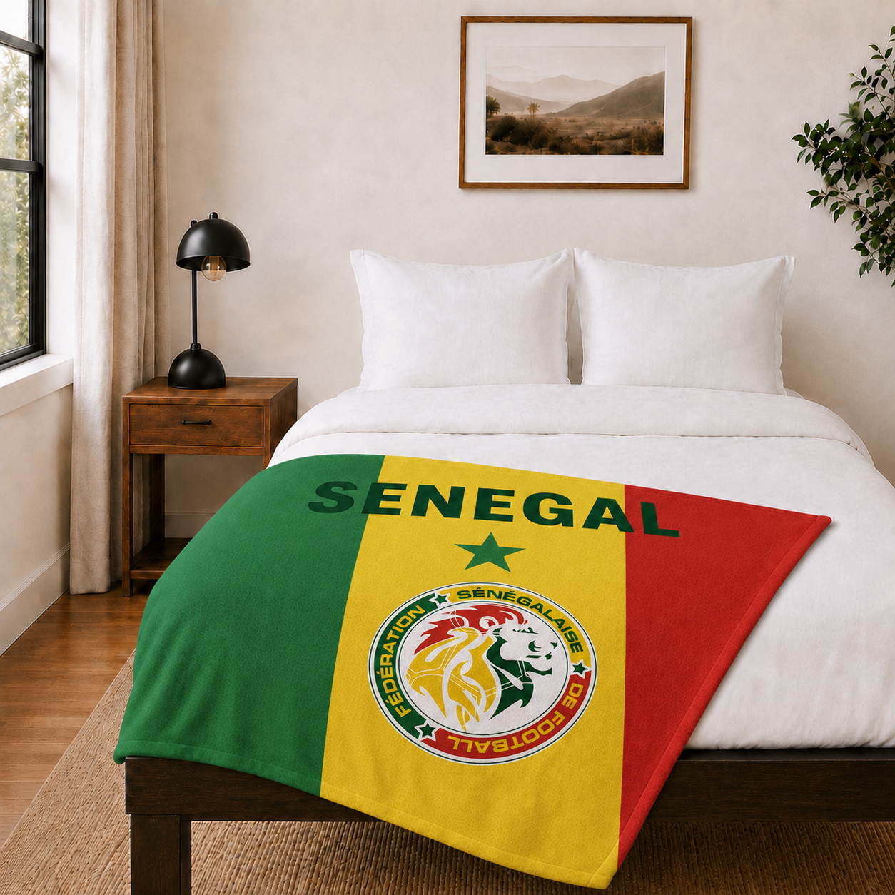 World Cup 2026 Senegal Soccer Themed Blanket