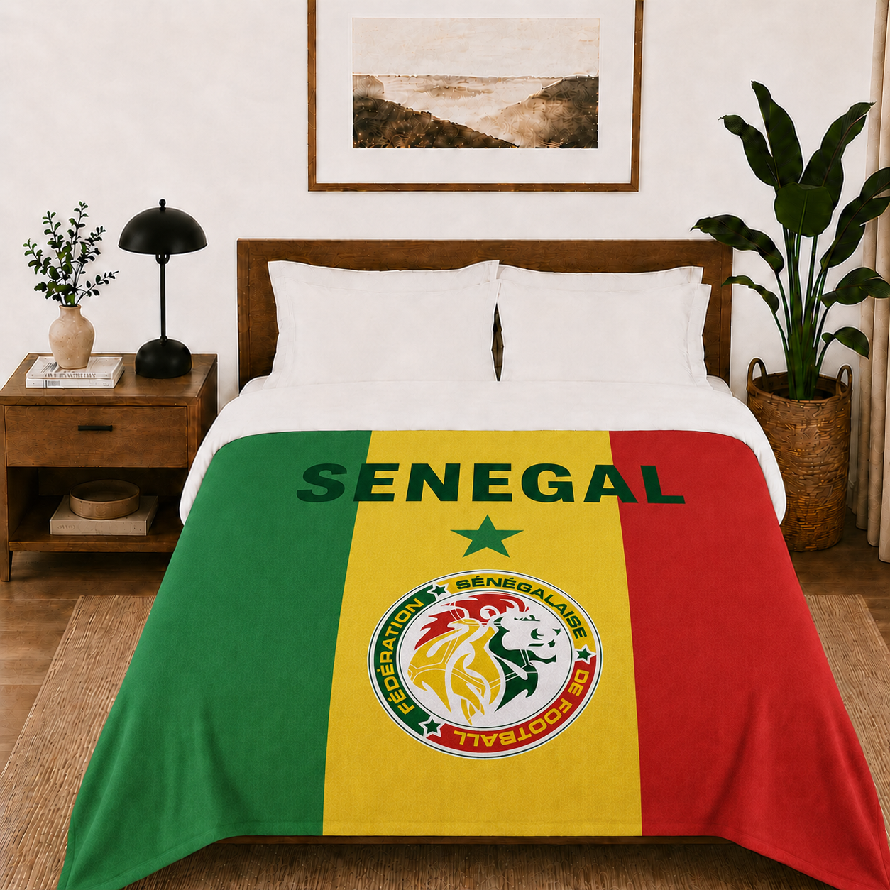 World Cup 2026 Senegal Soccer Themed Blanket