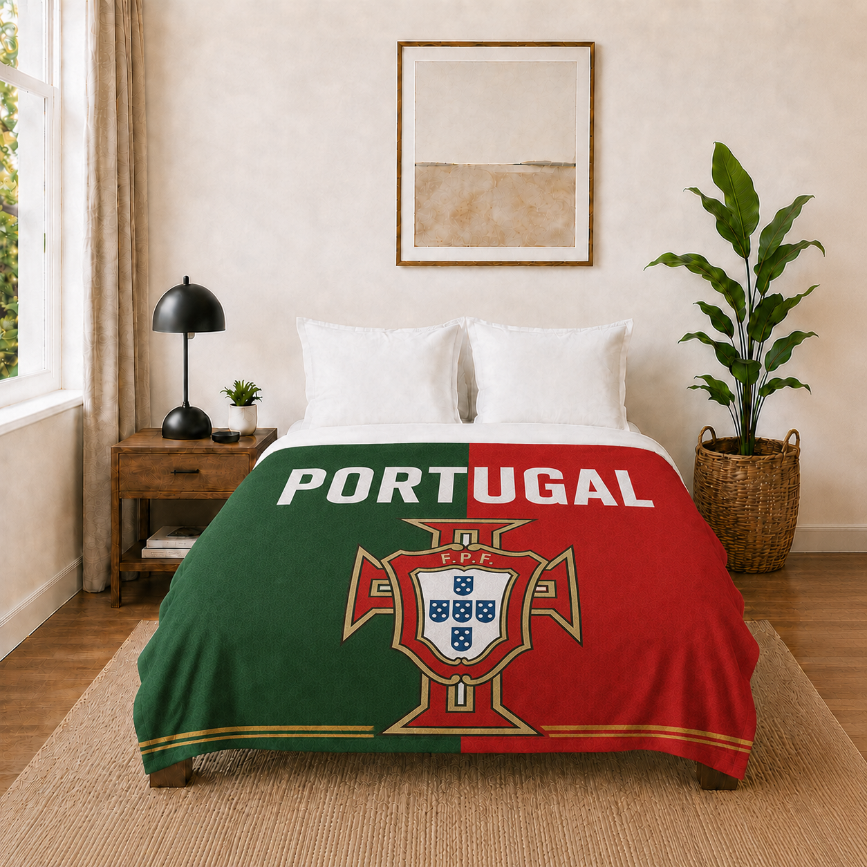 World Cup 2026 Portugal Soccer Themed Blanket