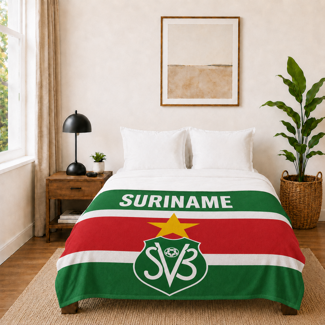 World Cup 2026 Suriname Soccer Themed Blanket