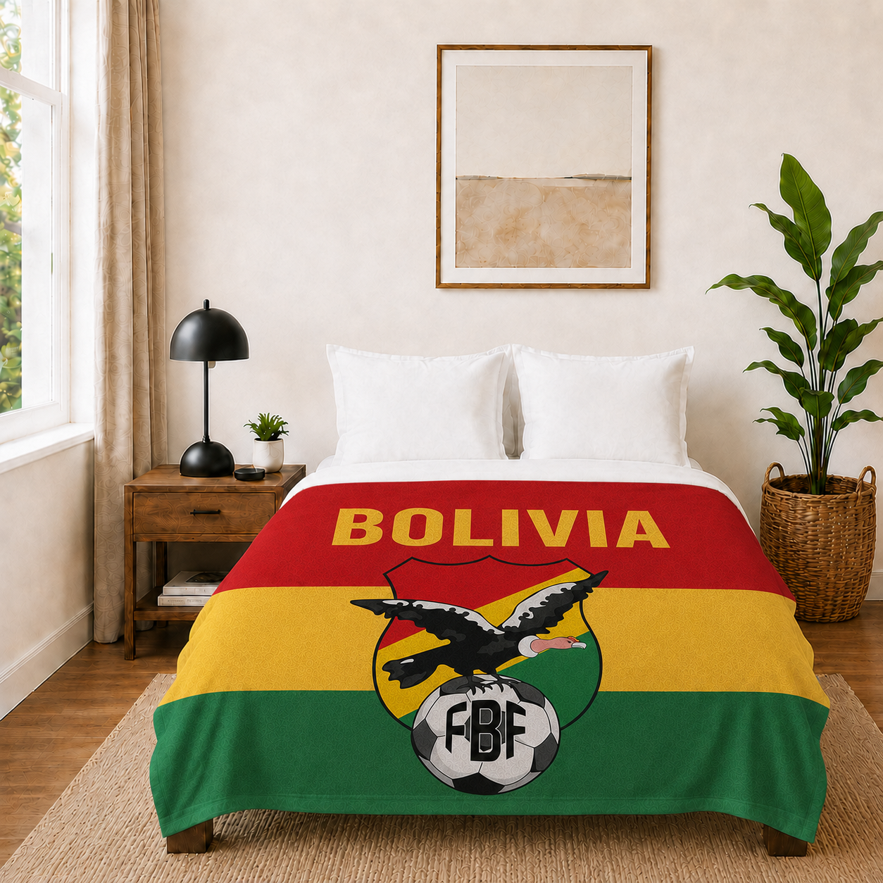 World Cup 2026 Bolivia Soccer Themed Blanket