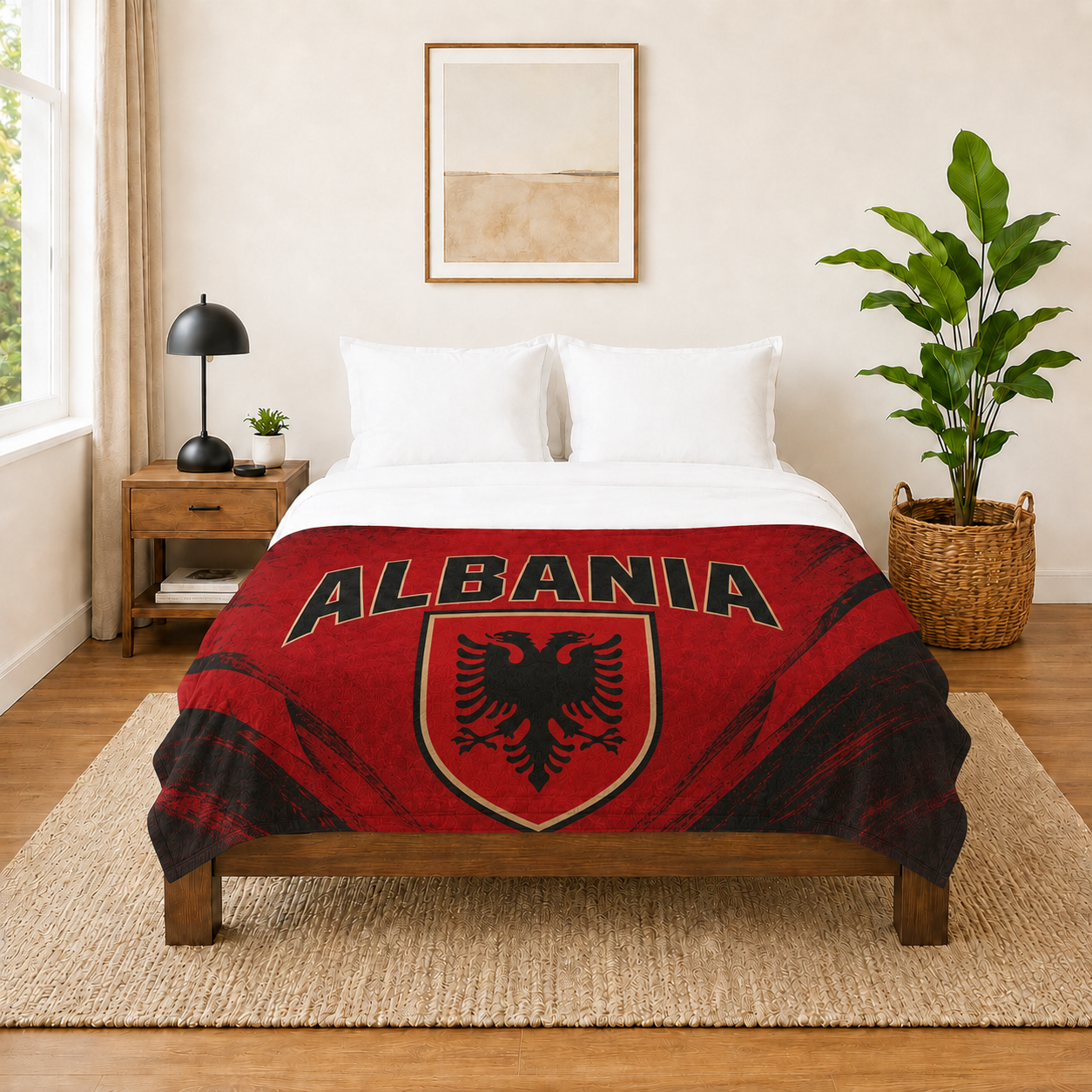 World Cup 2026 Albania Soccer Themed Blanket