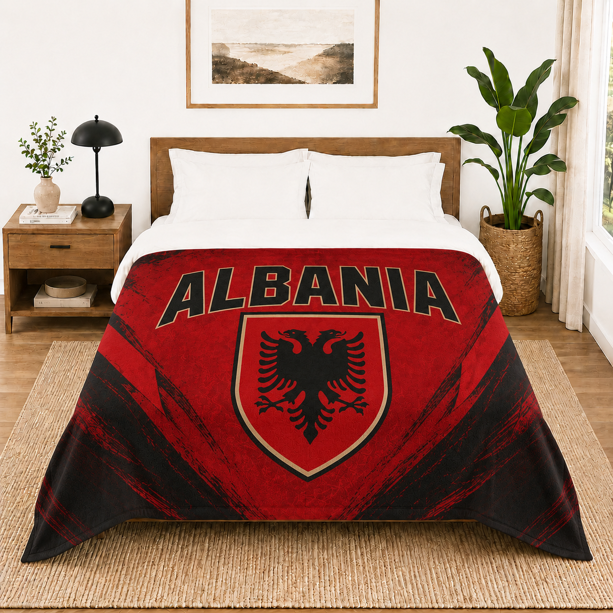 World Cup 2026 Albania Soccer Themed Blanket