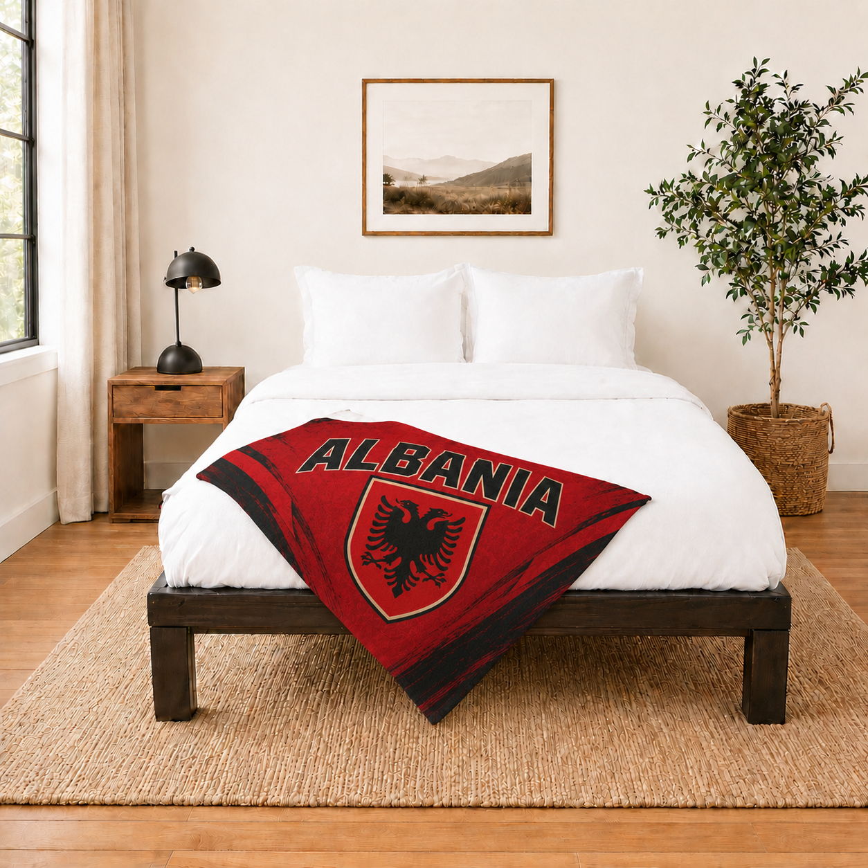 World Cup 2026 Albania Soccer Themed Blanket