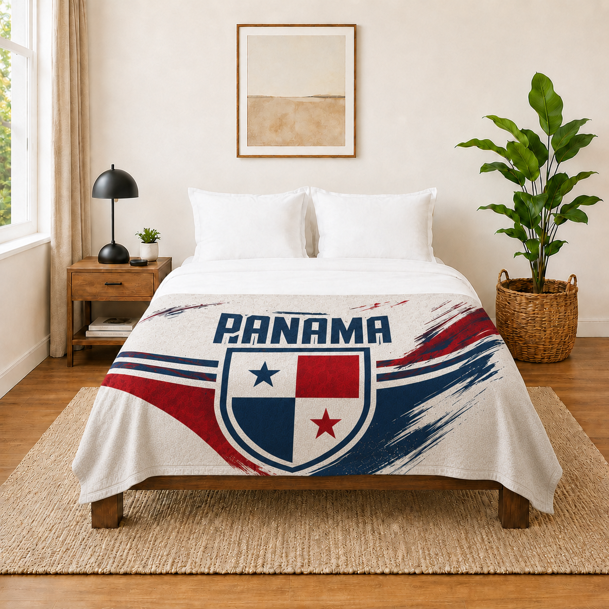 World Cup 2026 Panama Soccer Themed Blanket