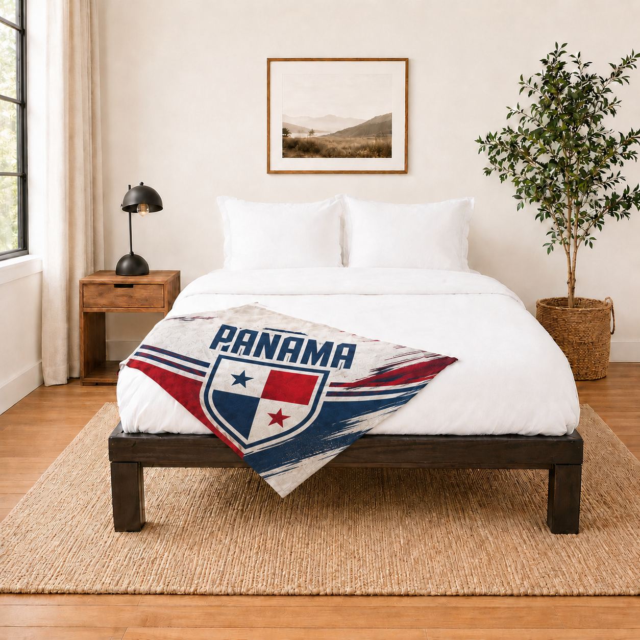 World Cup 2026 Panama Soccer Themed Blanket