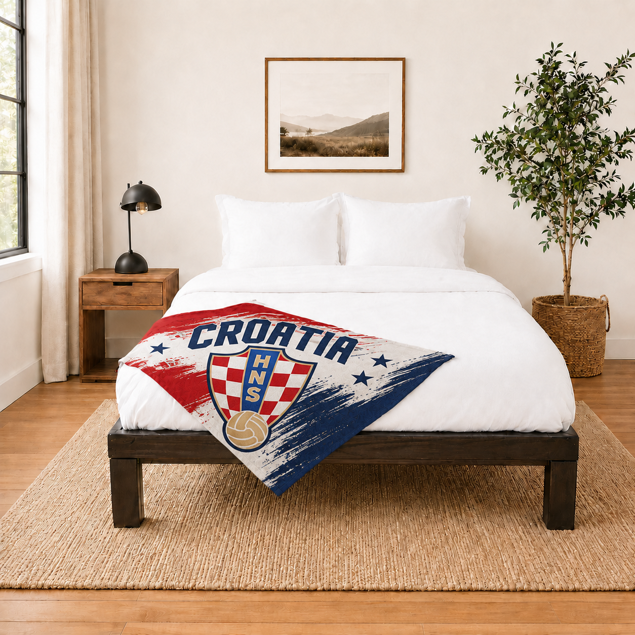 World Cup 2026 Croatia Soccer Themed Blanket