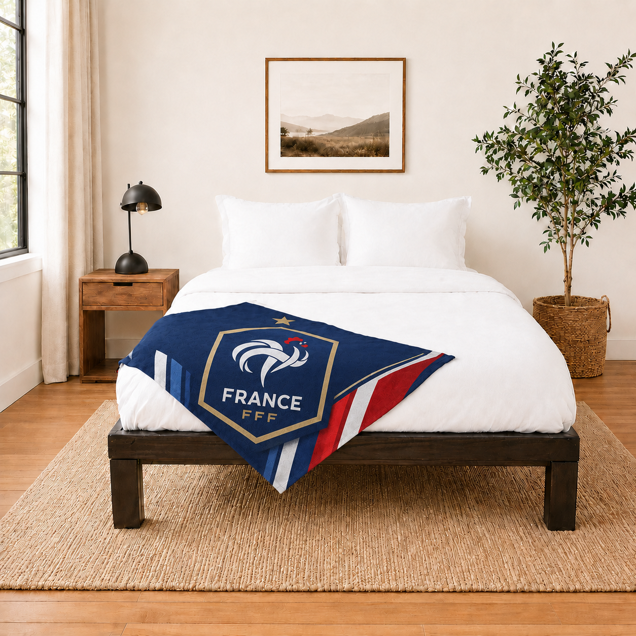 World Cup 2026 France Soccer Themed Blanket