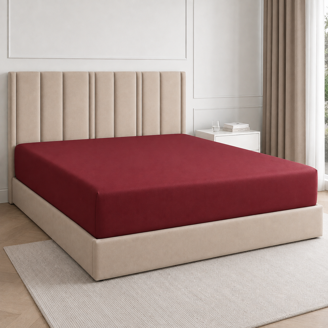 Deep Pocket Fitted Bed Sheet For Everyday Comfort