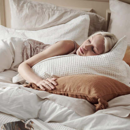 Classic Cotton Waffle Duvet Cover Set