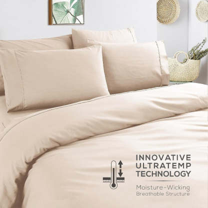 Wrinkle Resistant Deep Pocket Bed Sheets Set