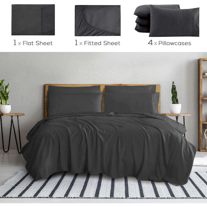 Wrinkle Resistant Deep Pocket Bed Sheets Set