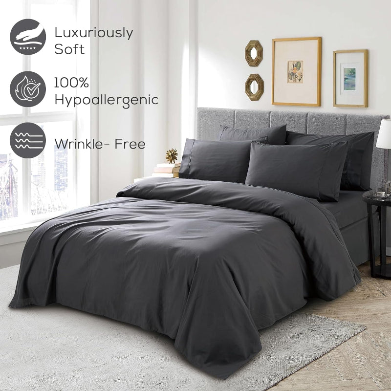 Wrinkle Resistant Deep Pocket Bed Sheets Set