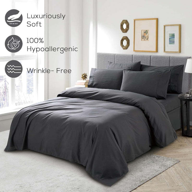Wrinkle Resistant Deep Pocket Bed Sheets Set