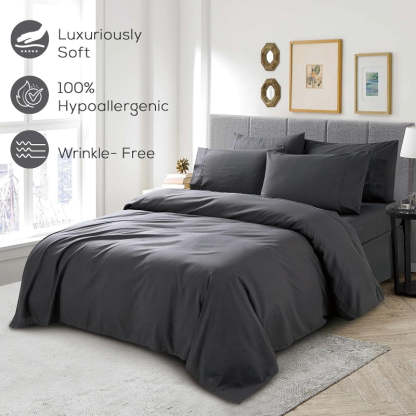Wrinkle Resistant Deep Pocket Bed Sheets Set