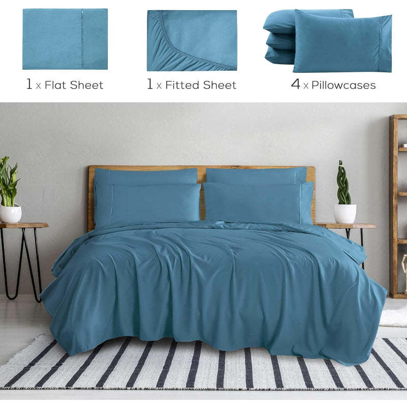 Wrinkle Resistant Deep Pocket Bed Sheets Set