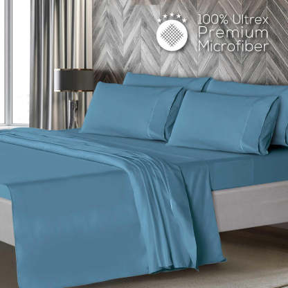 Wrinkle Resistant Deep Pocket Bed Sheets Set